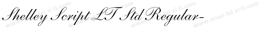 Shelley Script LT Std Regular字体转换